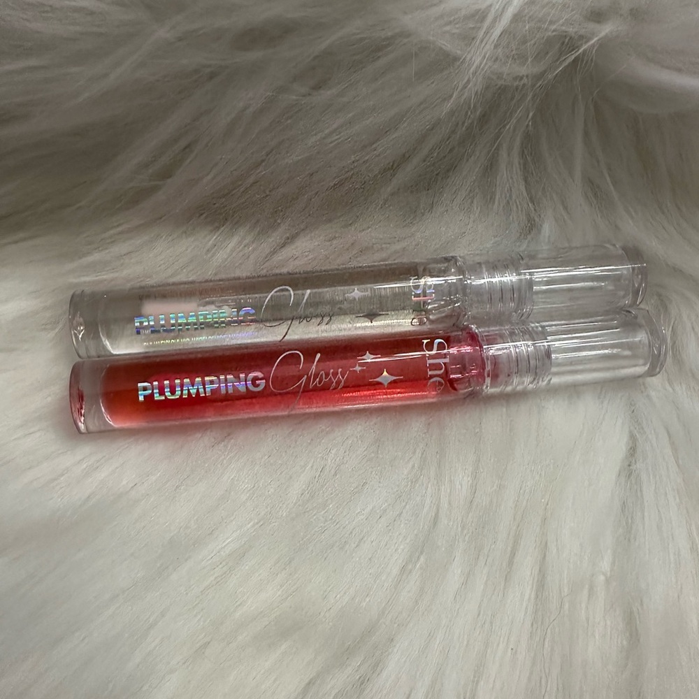 Glossy Shine Lip Duo - Red and Clear